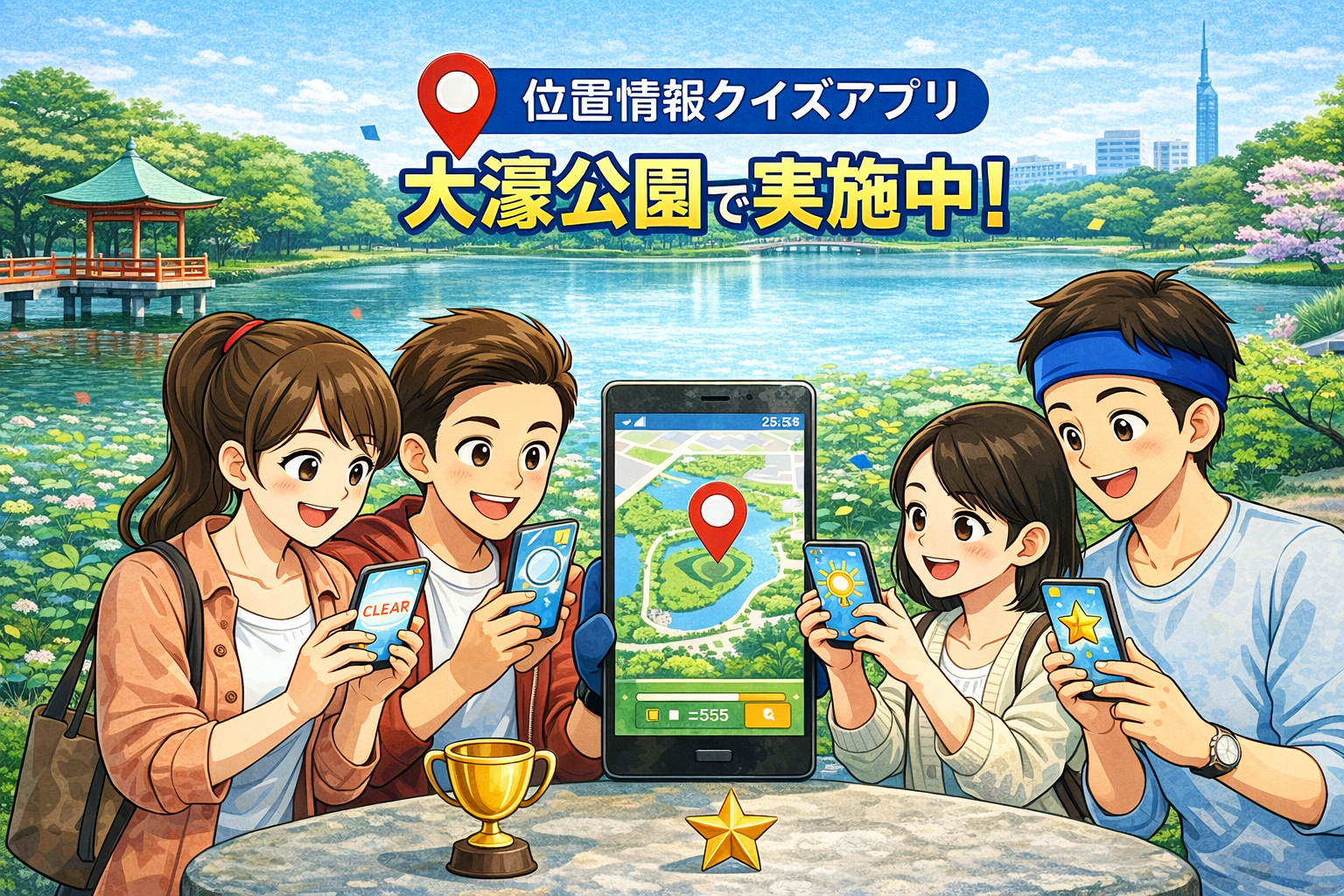 チームビルディングアプリ 福岡銀行大濠編